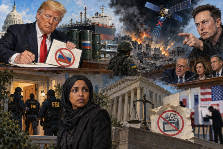 This Week in Democracy: Sanctions Waived, Starlink Goes Dark, and a Congresswoman’s Home Is Searched